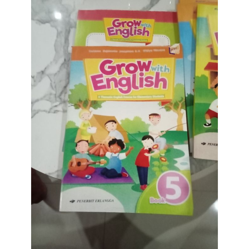buku grow with English bahasa Inggris kelas 5 SD Erlangga