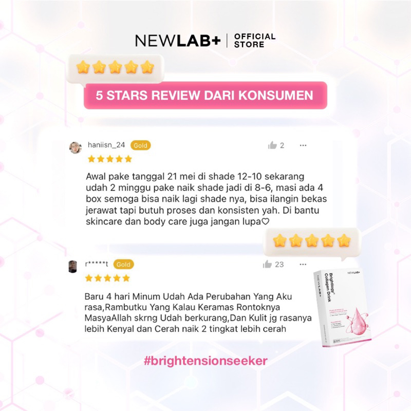 Newlab collagen drink 15 sachet Newlab+ Brightlogy kolagen dan gr gram minuman ori COLLAGEN BRIGHTLOGY powder drink 250gr 255gr 15sachet NEWLAB+ NEWLAB