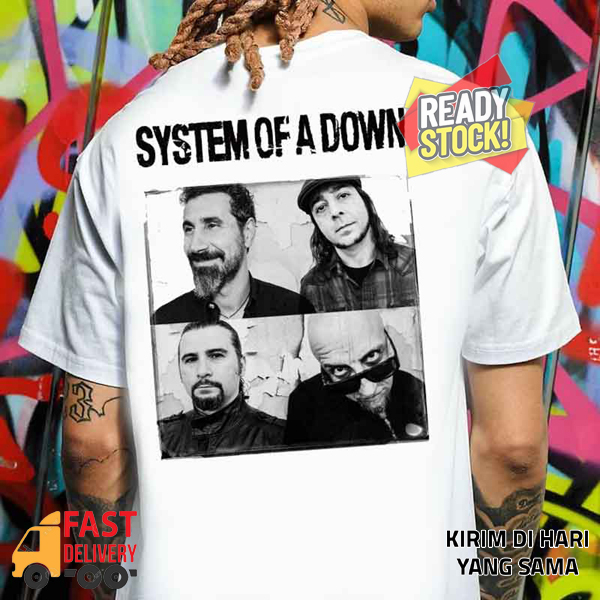 System Of A Down Tshirt Casual 100% Cotton