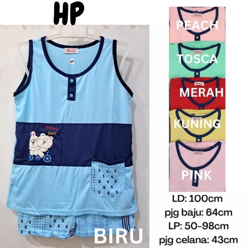 BAJU TIDUR BERIS HP STANDAR - BERIS SINGLET / BAJU TIDUR HOT PANTS / YOU CAN SEE