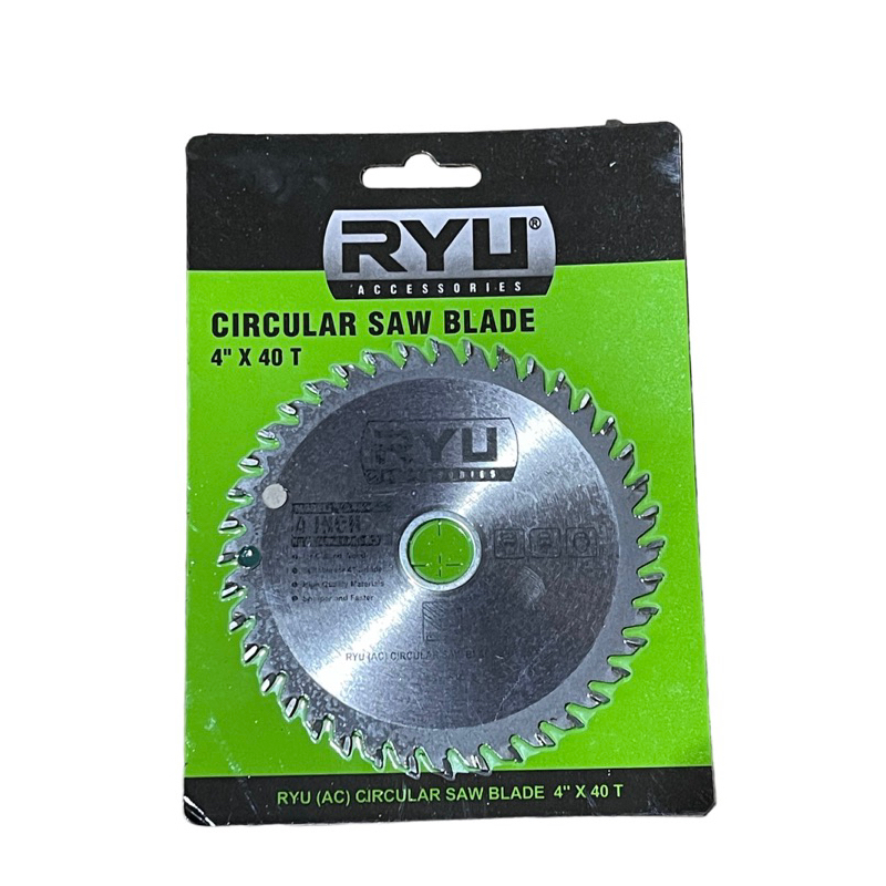 Mata Gerinda Potong Kayu 4"x40T Ryu/ Mata circular 4"