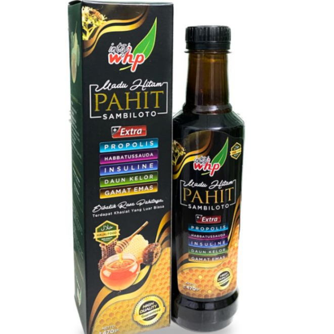 MADU HITAM PAHIT INTAJ WHP SAMBILOTO (470GRAM)