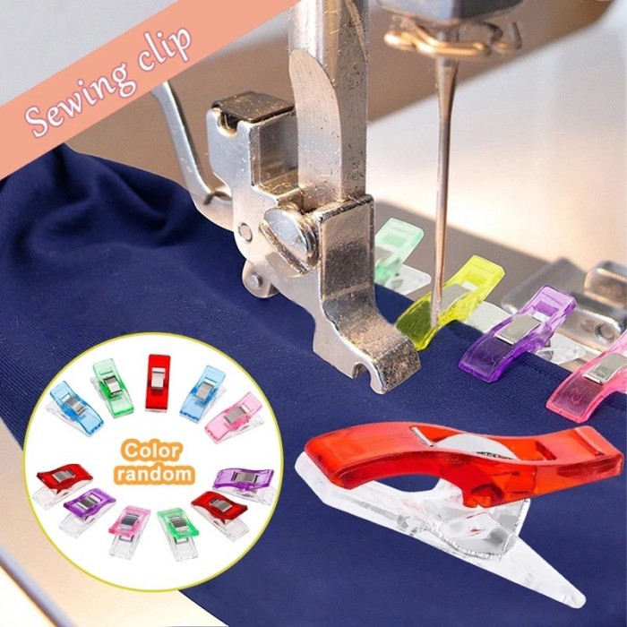 

JC Klip Plastik Pembatas Penjepit Bahan Kain Jahitan Wonder Clip