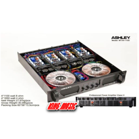 Power Amplifier Ashley MTX-4 1100 4Channel Original