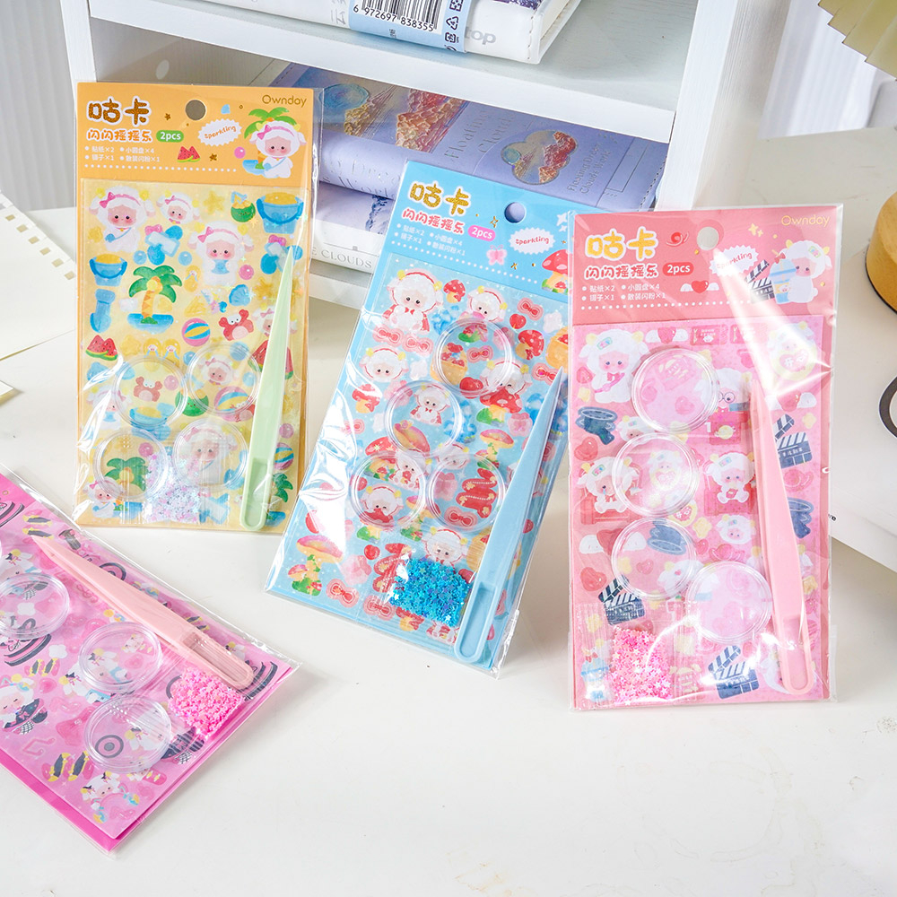 

PINKABULOUS Sheep Paradise Guka Stickers DIY Shake Shake Kit