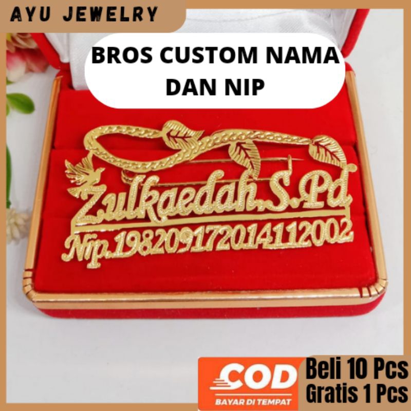 Bros NIP Bros Pin Baju Bros Profesi Custom Nama Terbaru