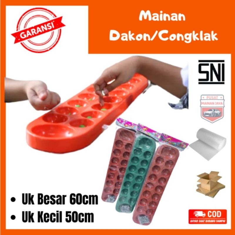 Dakon Congklak plastik mainan tradisional