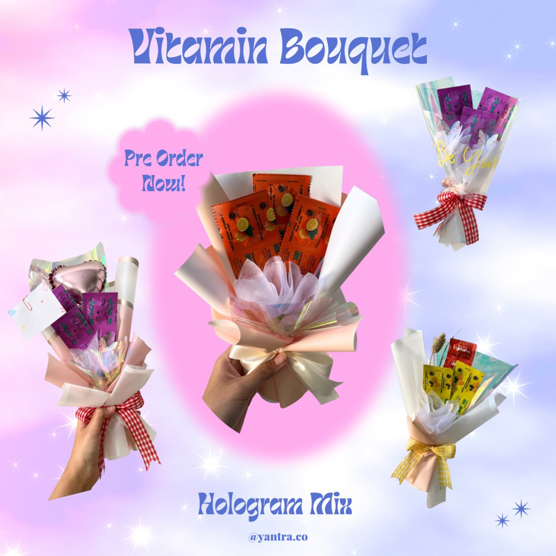 Vitamin Bouquet | Custom Bouquet, Buket Vitamin, Buket Snack