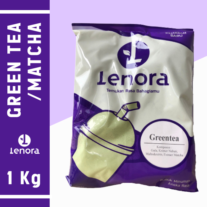 

LENORA Bubuk Minuman Green Tea Matcha / Powder Drink Rasa Teh Hijau Kemasan 1kg