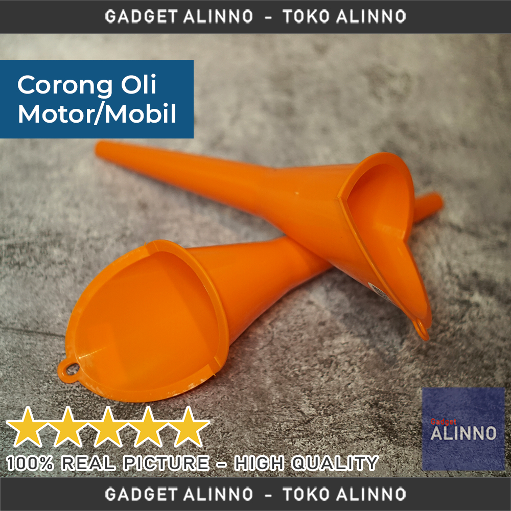 Corong Oli Panjang Corong Pengisian Oli Bensin Air Radiator Motor Mobil Serbaguna
