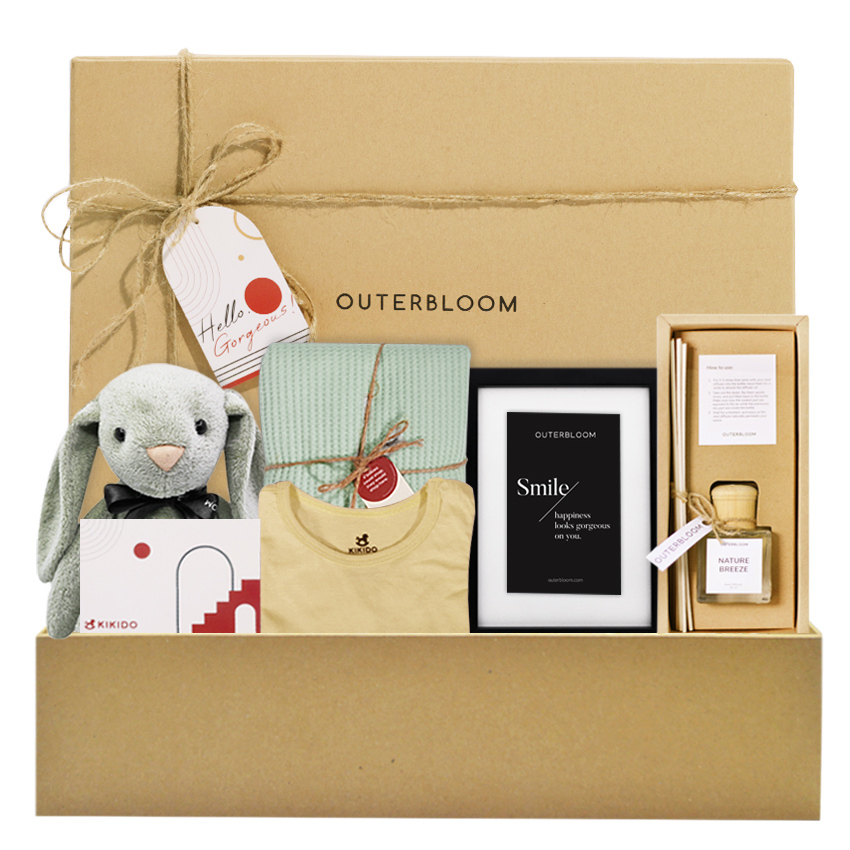 Kikido X Outerbloom hampers kado parcel bayi baby unisex baby boy baby girl