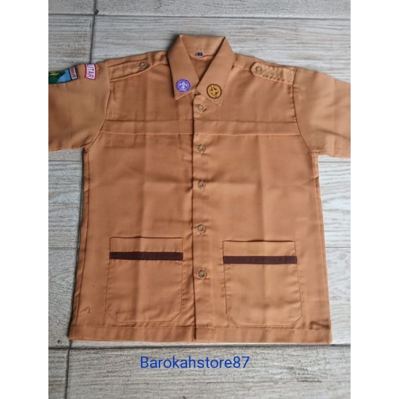 Pramuka siaga Pendek + 4 Bed kain Oxford ( bahan premium)