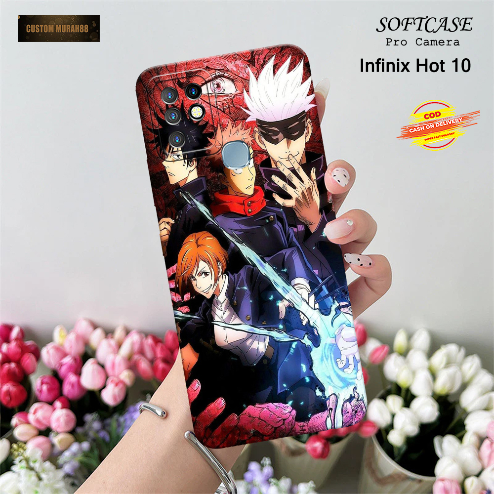 Case Infinix Hot 10 - Fashion Case ANIME - Casing Hp  Infinix Hot 10 - Softcase  Infinix Hot 10 - Mi