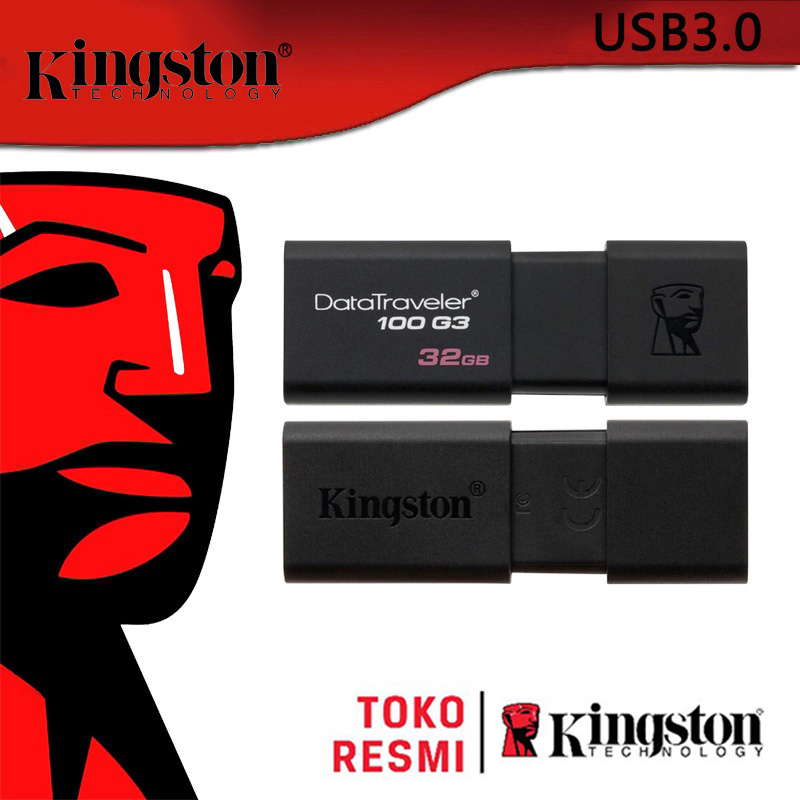 Kingston Flashdisk 128GB DT100 G3 USB 3.0