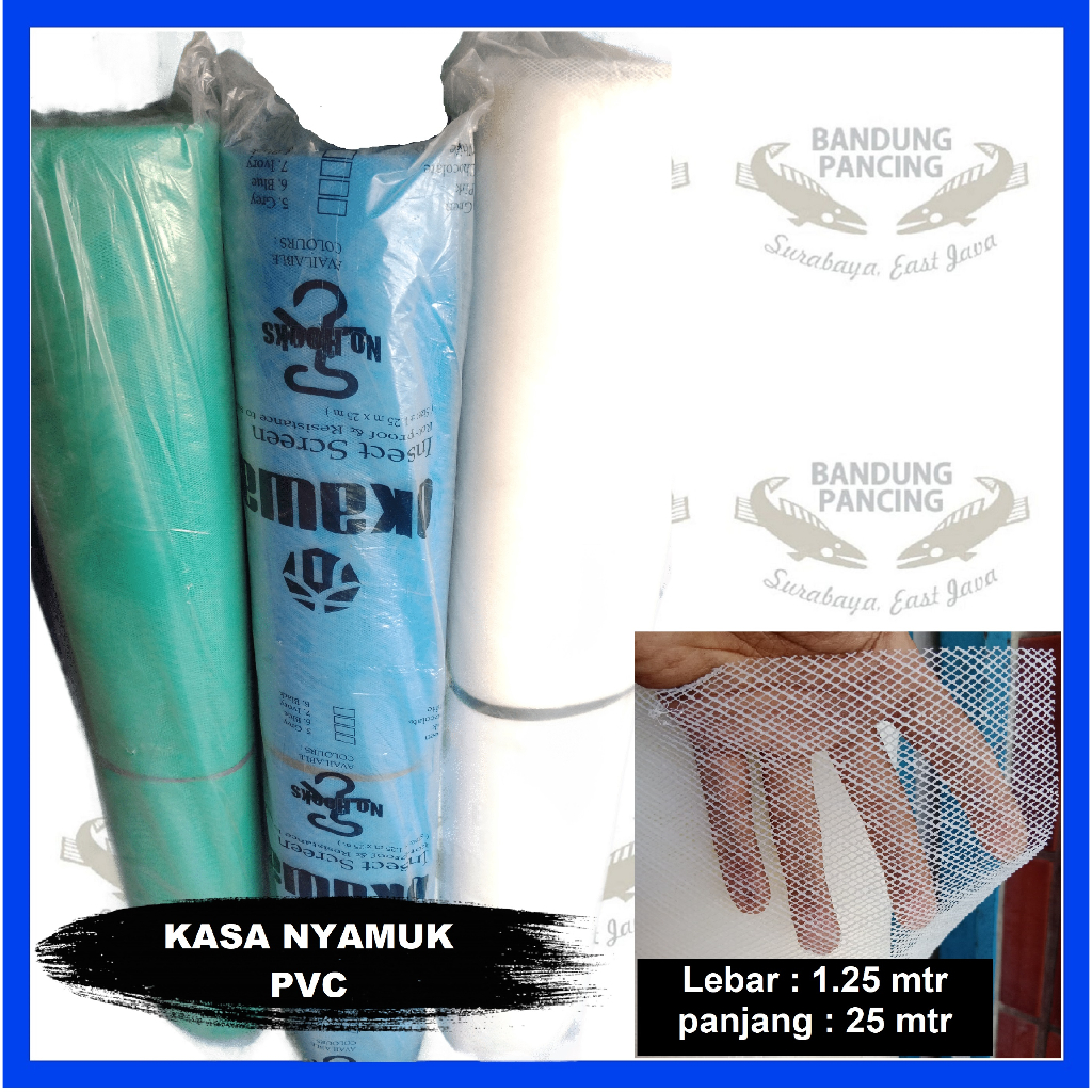 Kain kasa nyamuk nilon PVC anti nyamuk serangga