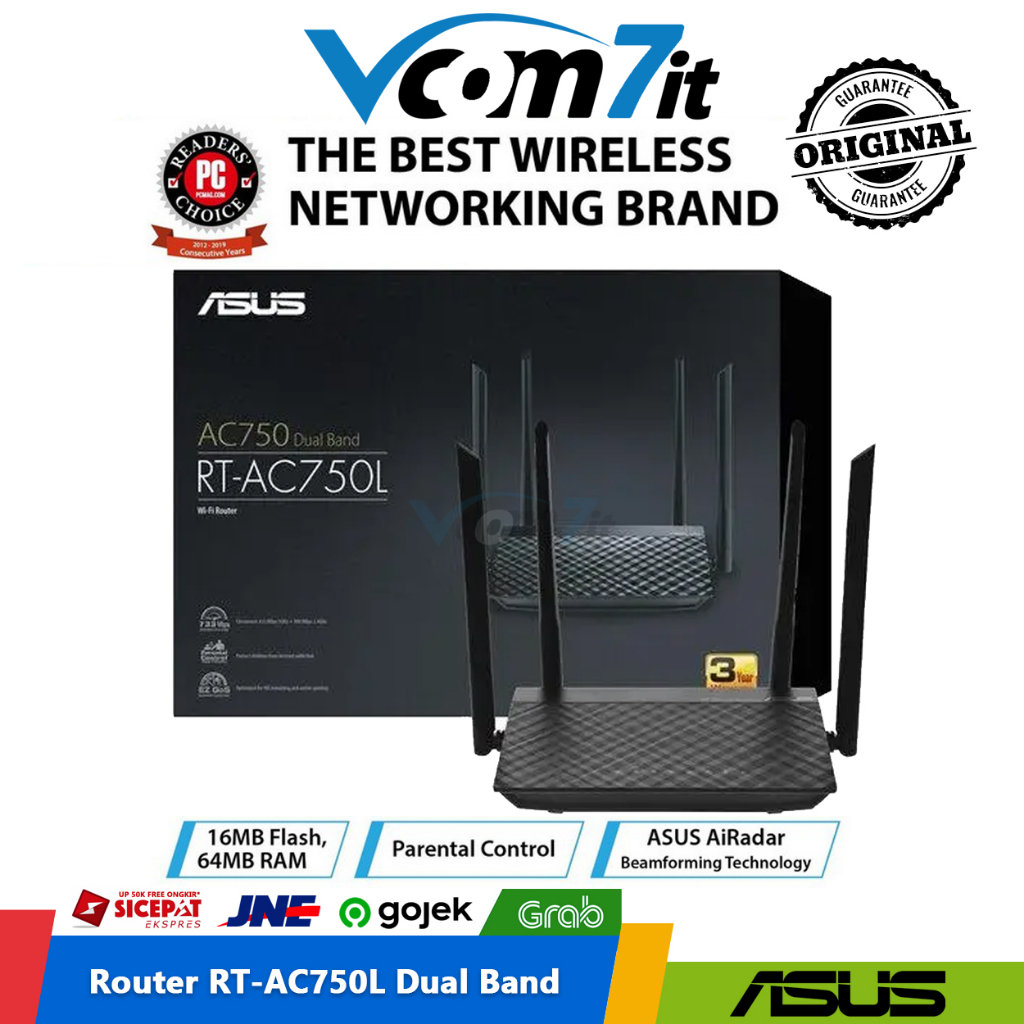 Asus RT-AC750L Dual Band AC750 Wireless Router AC 750