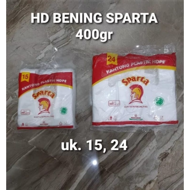 kantong kresek hd bening berbagai merk Tiger ; daniel ; Dayak ; Sparta ; Buah tersedia 2 ukuran15cm 