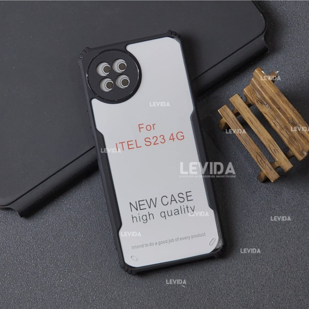 Itel S23 4G Fusion Case Armor Shockproof Casing hp Itel S23 4G