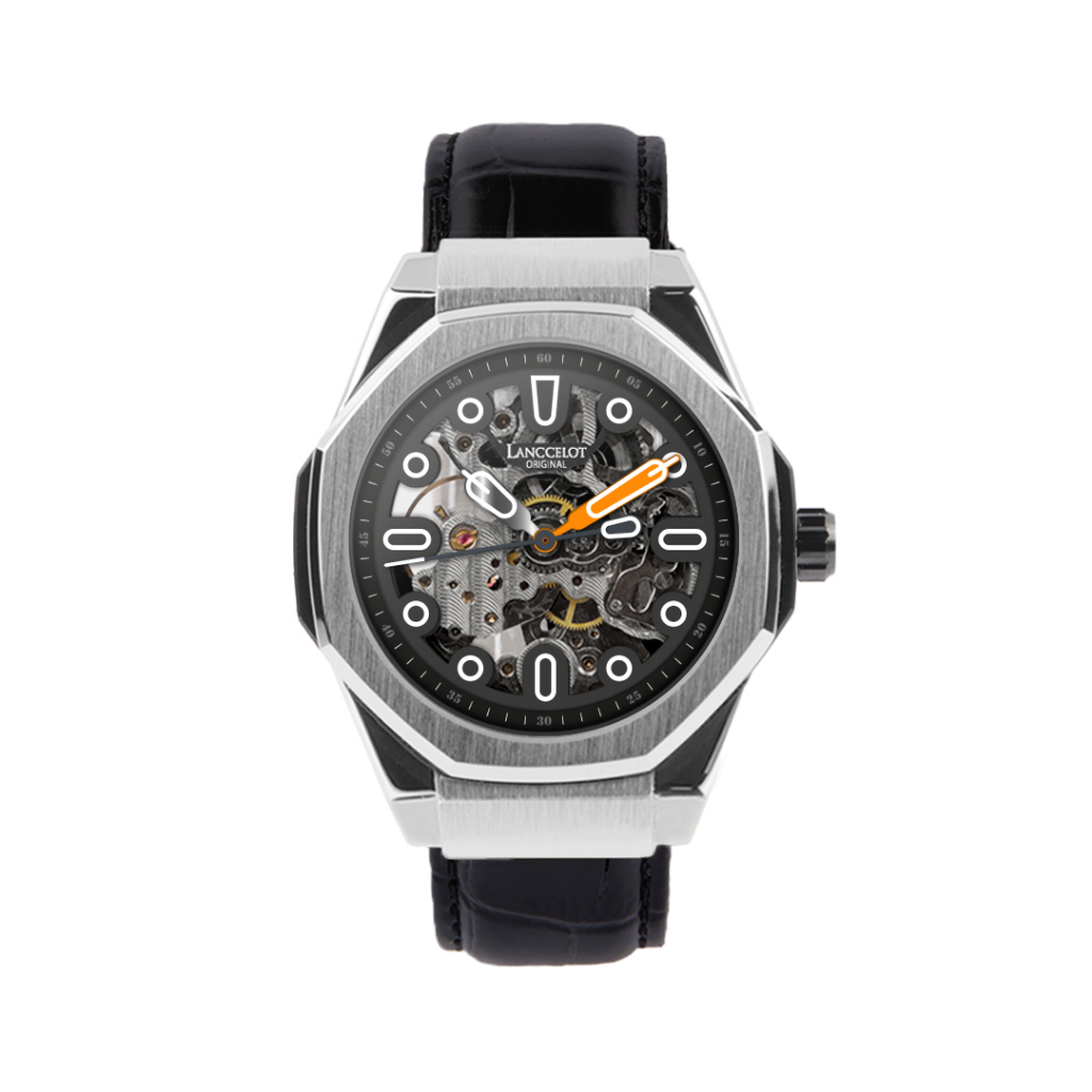 Jam Tangan Lanccelot Time Explorer Leather of Orbit Pria