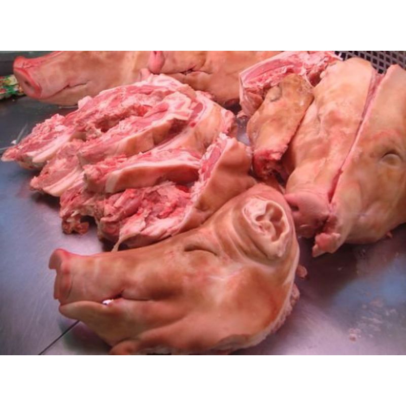 

kepala babi bersih (bondol)