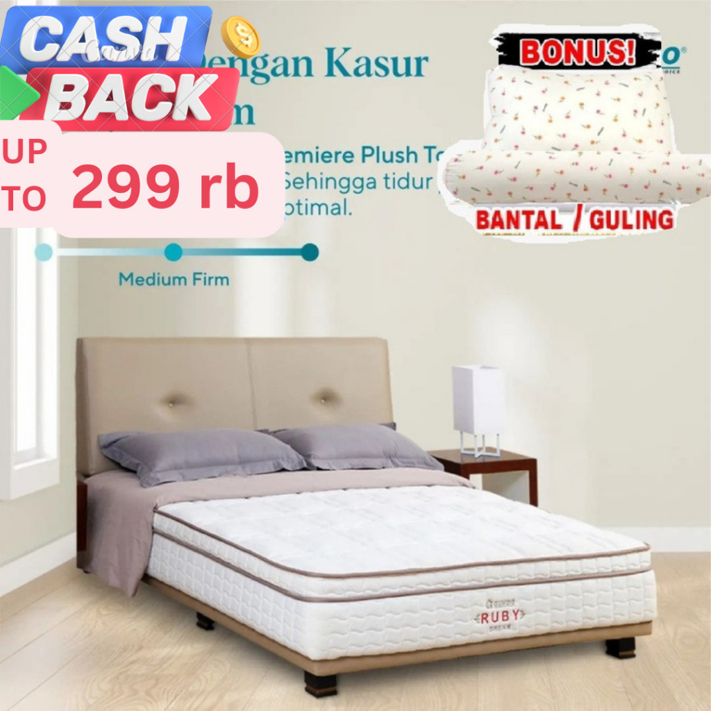 Guhdo Multibed Latex Ruby Dream - 160x200 - FULLSET Bravo Style MULTI BED SPRINGBED SPRING BED SET 9