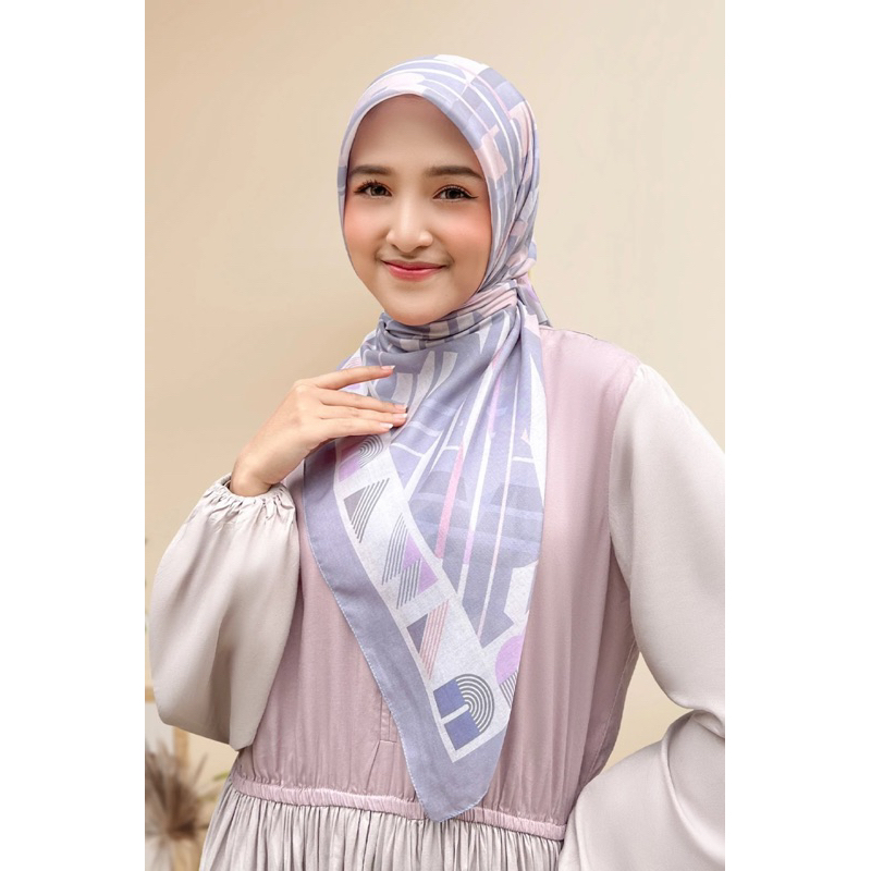 GRAFFITI PURPLE SCARF | HIJAB MANDJHA OFFICIAL SEMARANG