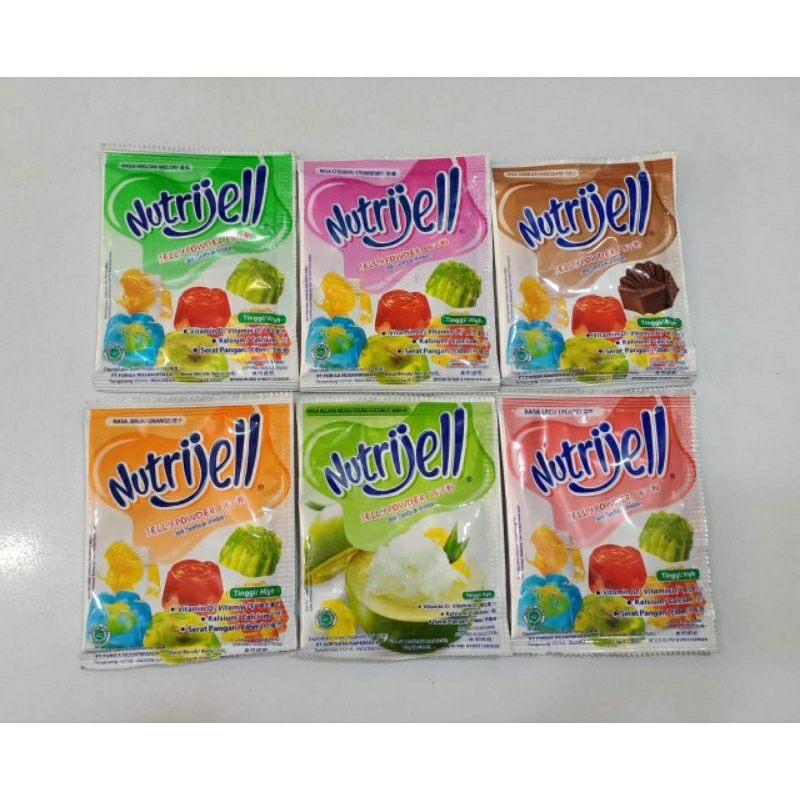 

Nutrijell Jelly Powder 15gram per BUNGKUS / READY 5rasa (LECI/STRAWBERRY/JERUK/MELON/KELAPA)