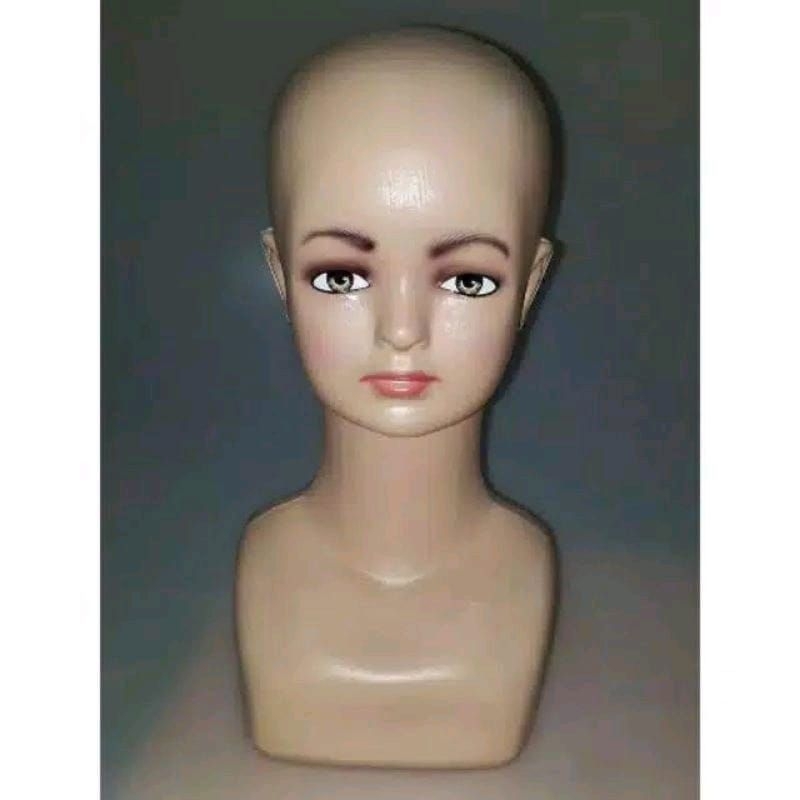 Manekin Kepala Anak Patung Plastik Kepala Hijab