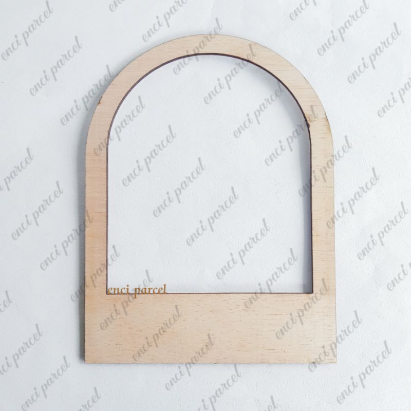 dome model A bentuk jendela kubah garis lis bahan triplek akrilik gold silver hitam putih grafir tul