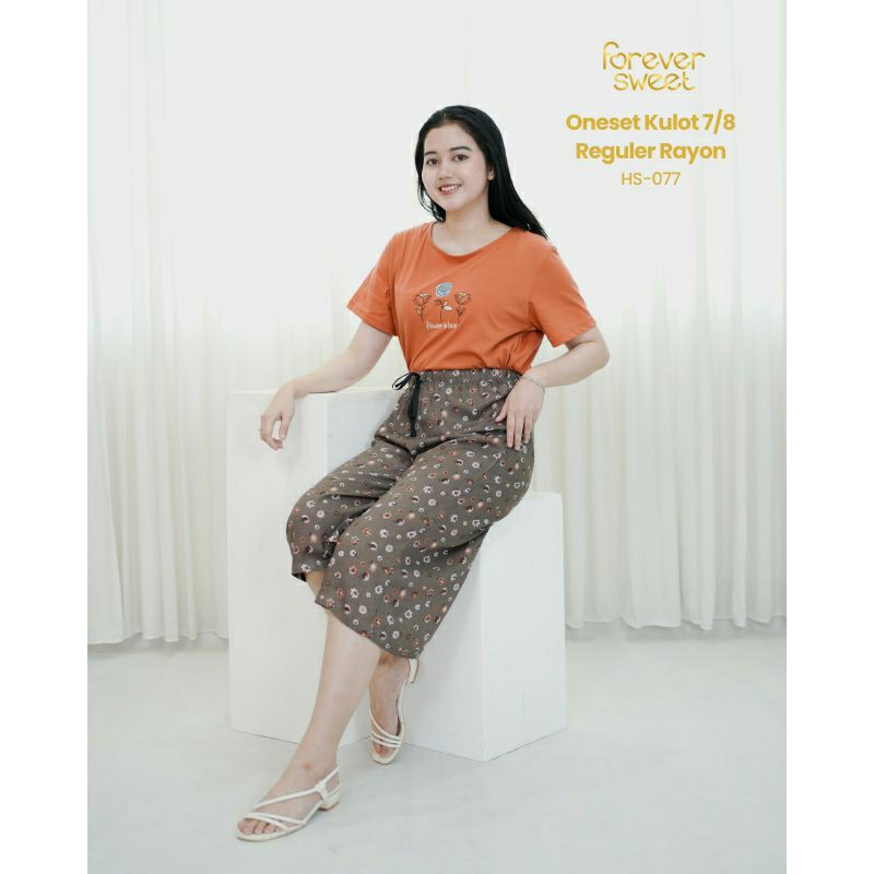 one set kulot 7/8 reguler rayon hs 077 forever sweet