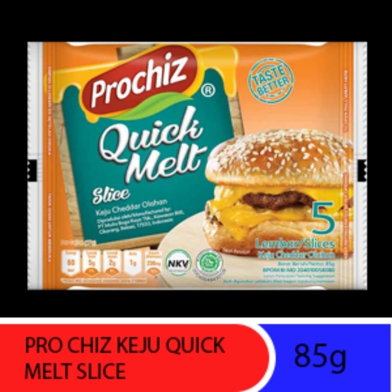 

PRO CHIZ KEJU QUICK MELT SLICE 5'S PCK 85g