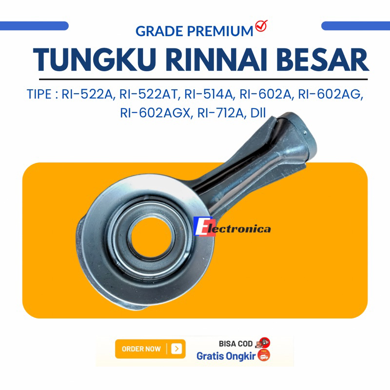 TUNGKU CEROBONG KOMPOR GAS RINNAI BESAR 522A, 522AT, 602A, 712A