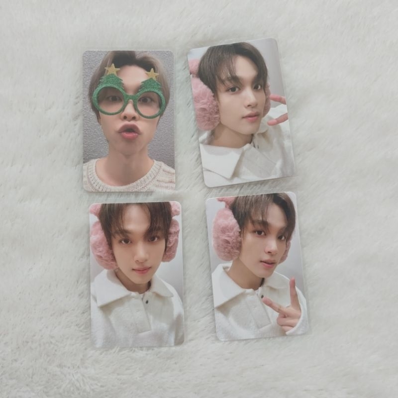 Photocard NCT Haechan Johnny Pink Christmas