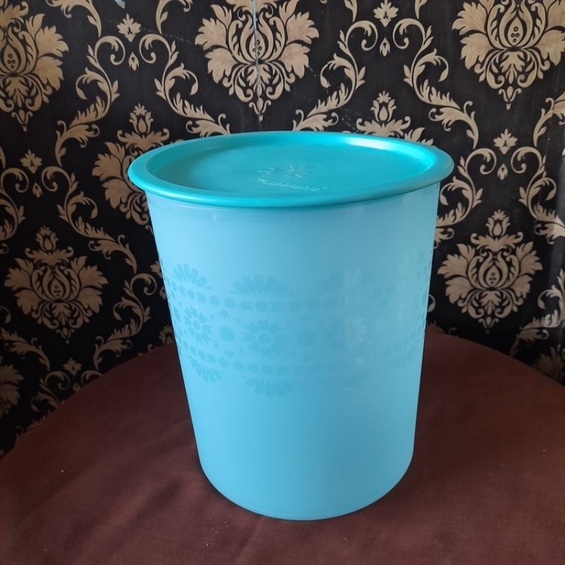 TUPPERWARE MOSAIC CANISTER TOPLES BIRU 2,7L