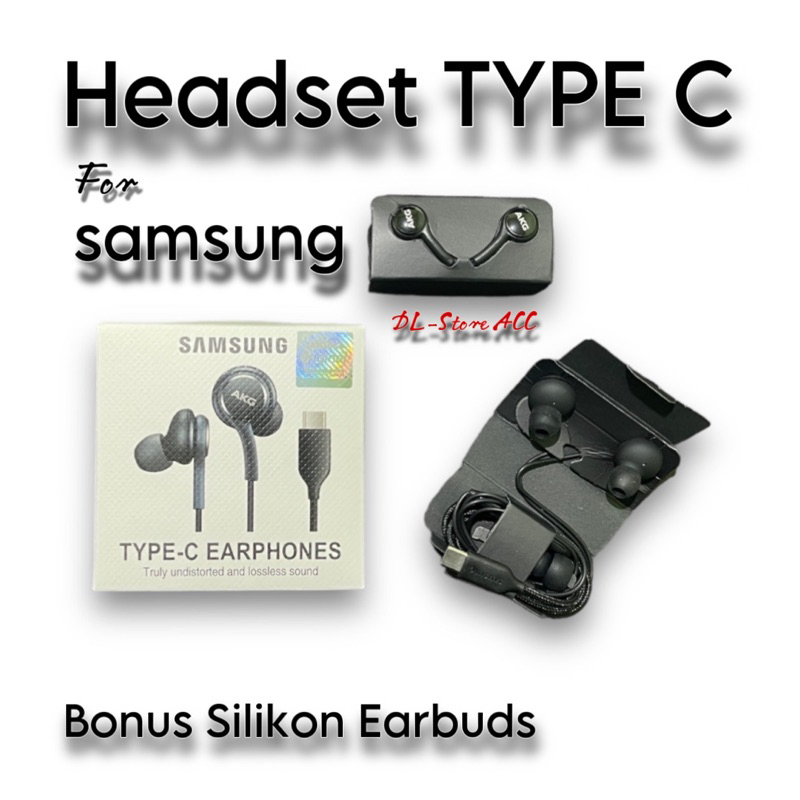 HEADSET TYPE C AKG SAMSUNG HANDSFREE AKG TYPE C STEREO BASS