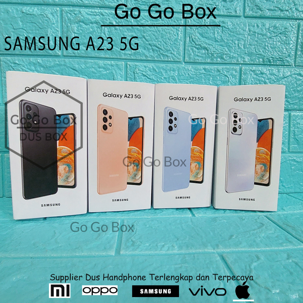 DUS DUSBOX SAMSUNG A23 5G -GRATIS STICKER- DAN FULLSET(CHARGER + EARPHONE) -BOX SAMSUNG