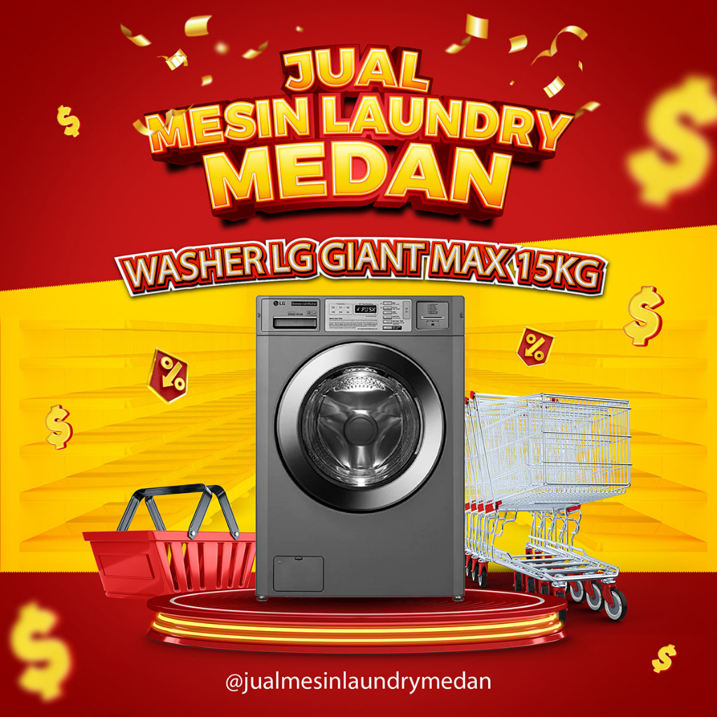 Paket Usaha Laundry Mesin Cuci Commercial LG Giant Max by Jual Mesin Laundry Medan