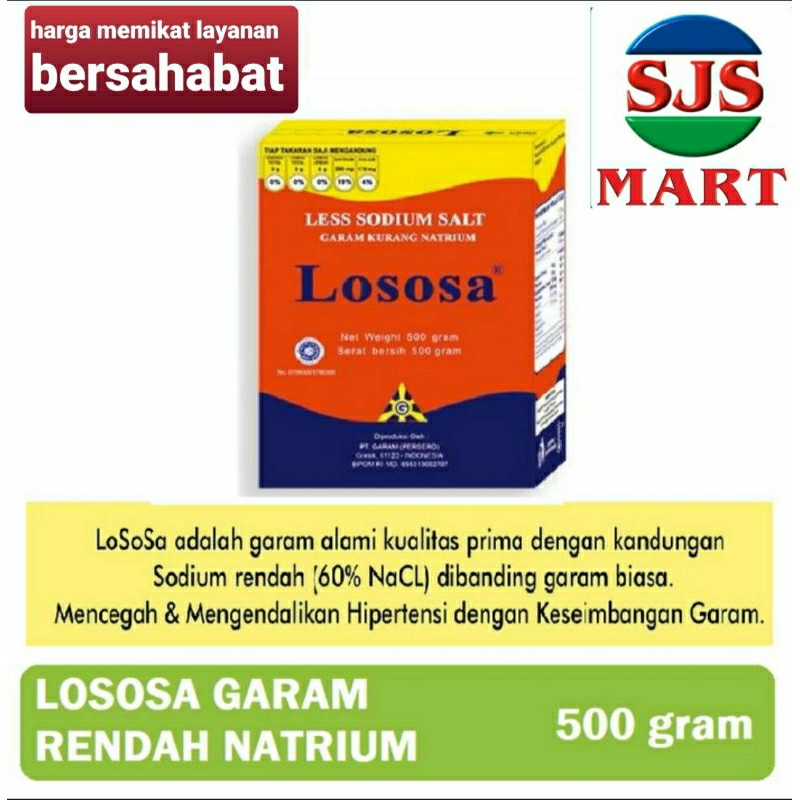 

LOSOSA Garam rendah natrium 250 gr & 500 gr