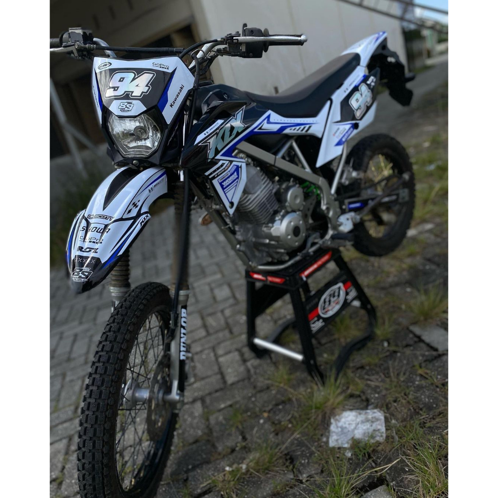 ) DECAL KLX BF FREE CUSTOME DESIGN Decal Sticker Motor Cross KLX 150 BF Fullbody-Dekal Stiker KLX BF