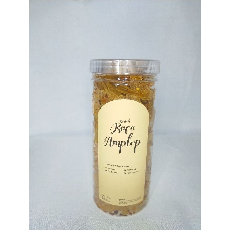 

kripik KACA AMPLOP beledag / kripik kaca pedas 220g