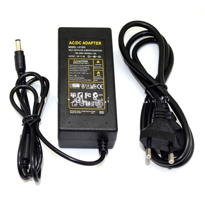 ADAPTOR 12V 5A ORIGINAL 12 VOLT 5 AMPERE