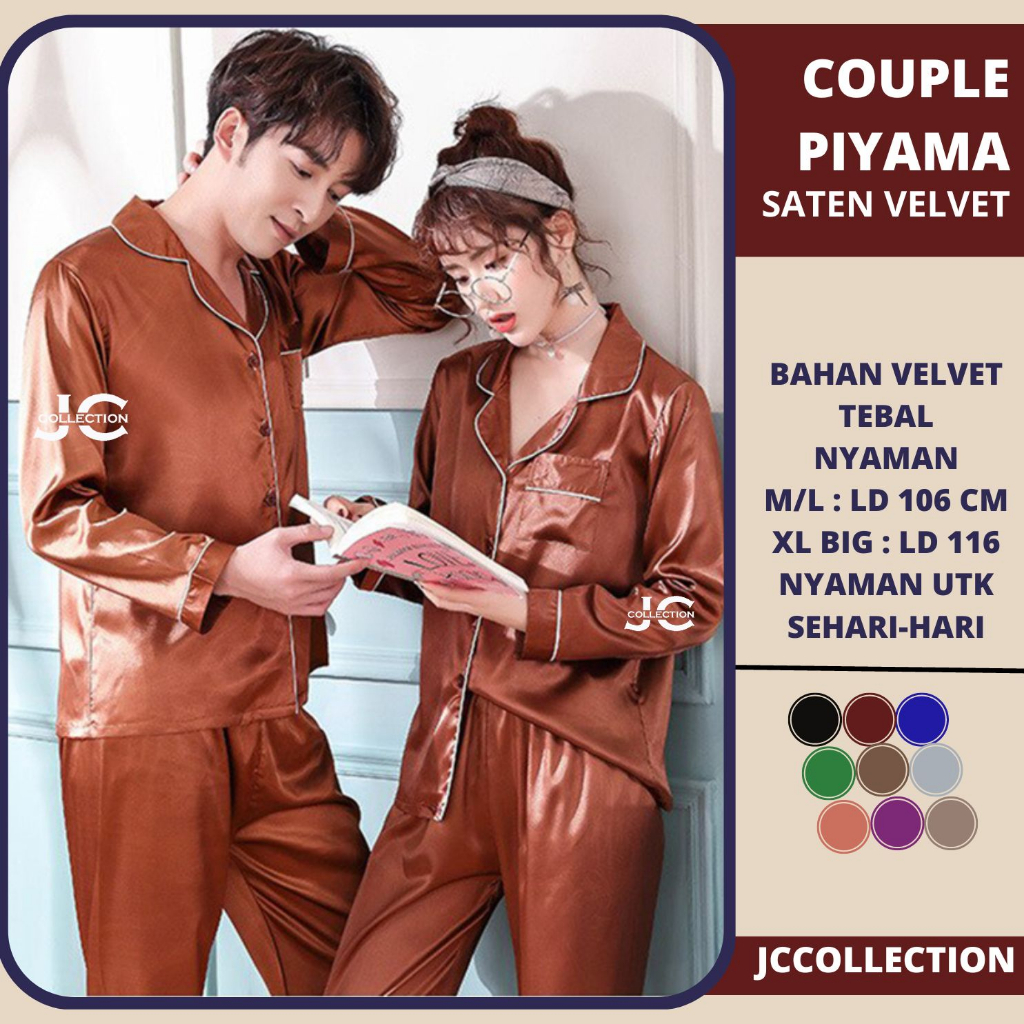 BEST DEALS HOT DEALS BAJU TIDUR COUPLE PASANGAN MURAH / PIYAMA COUPLE PASANGAN / PIYAMA SATIN COUPLE
