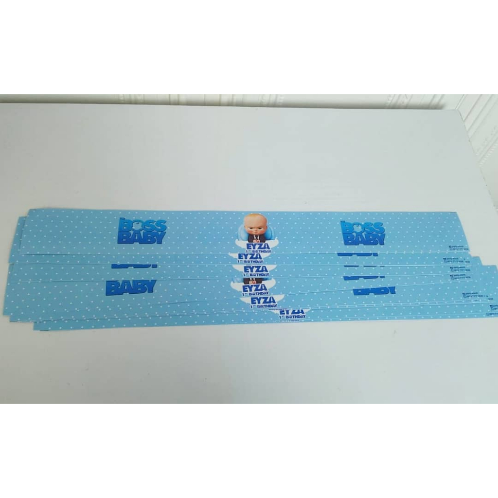 label bento baby boss / label box bento baby boss / label bento custom baby boss