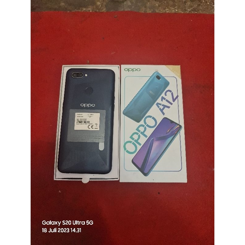 (SECOND) Oppo A12 ram 4/64 Fullset Segel