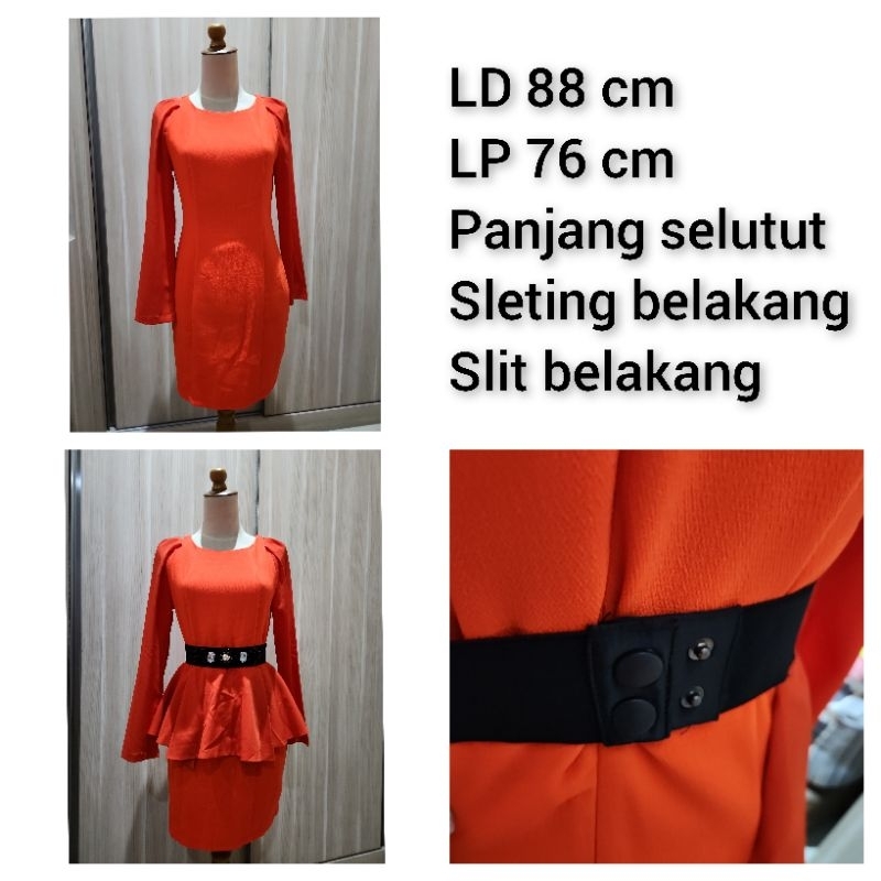 Dress formal preloved second