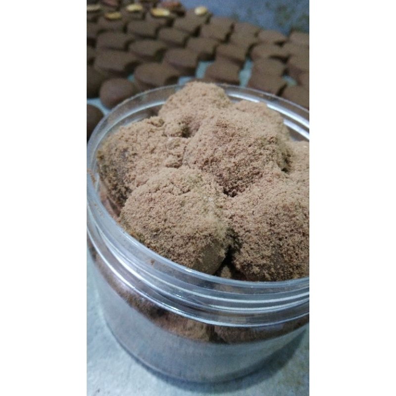 

bola-bola coklat milo cookies