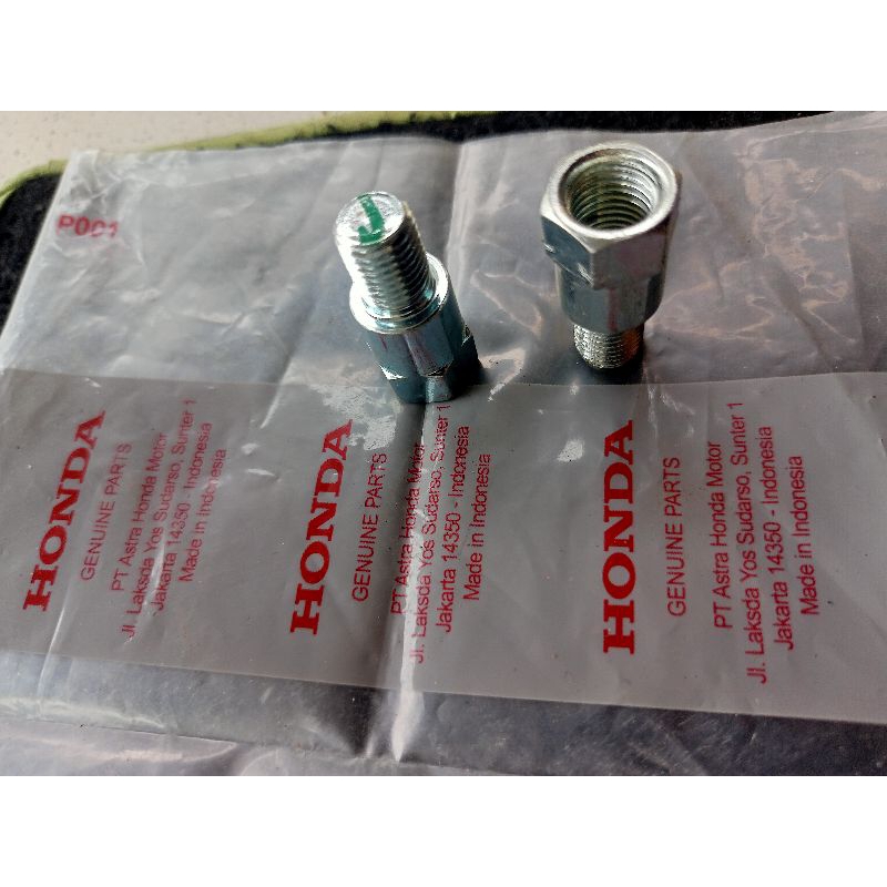 baut sambungan spion baut peninggi spion scoopy vario pcx adv original atas drat kiri bawah drat kan