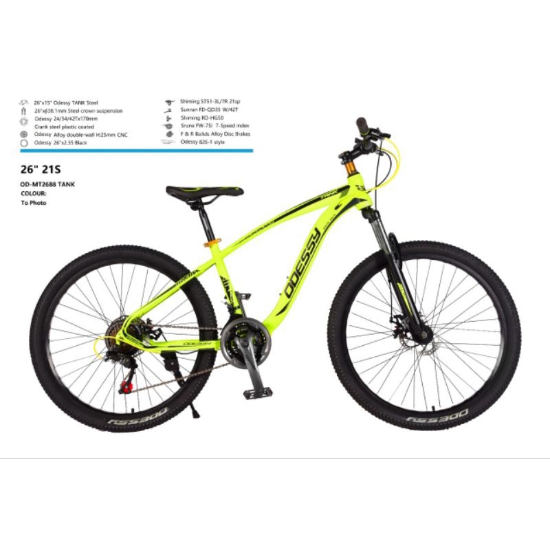 Sepeda MTB Odessy Tank 21sp