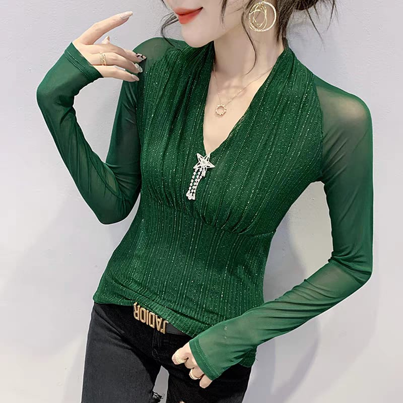 ROSE C3 DT-095 ~ Atasan Bandul Bintang Elastis