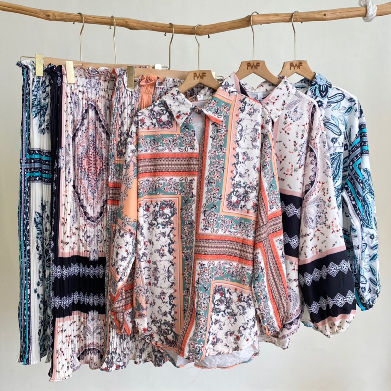 Glory One Set / Baju Setelan Wanita Motif